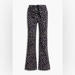 Ulla Johnson Polka Dot Wide Leg Jeans